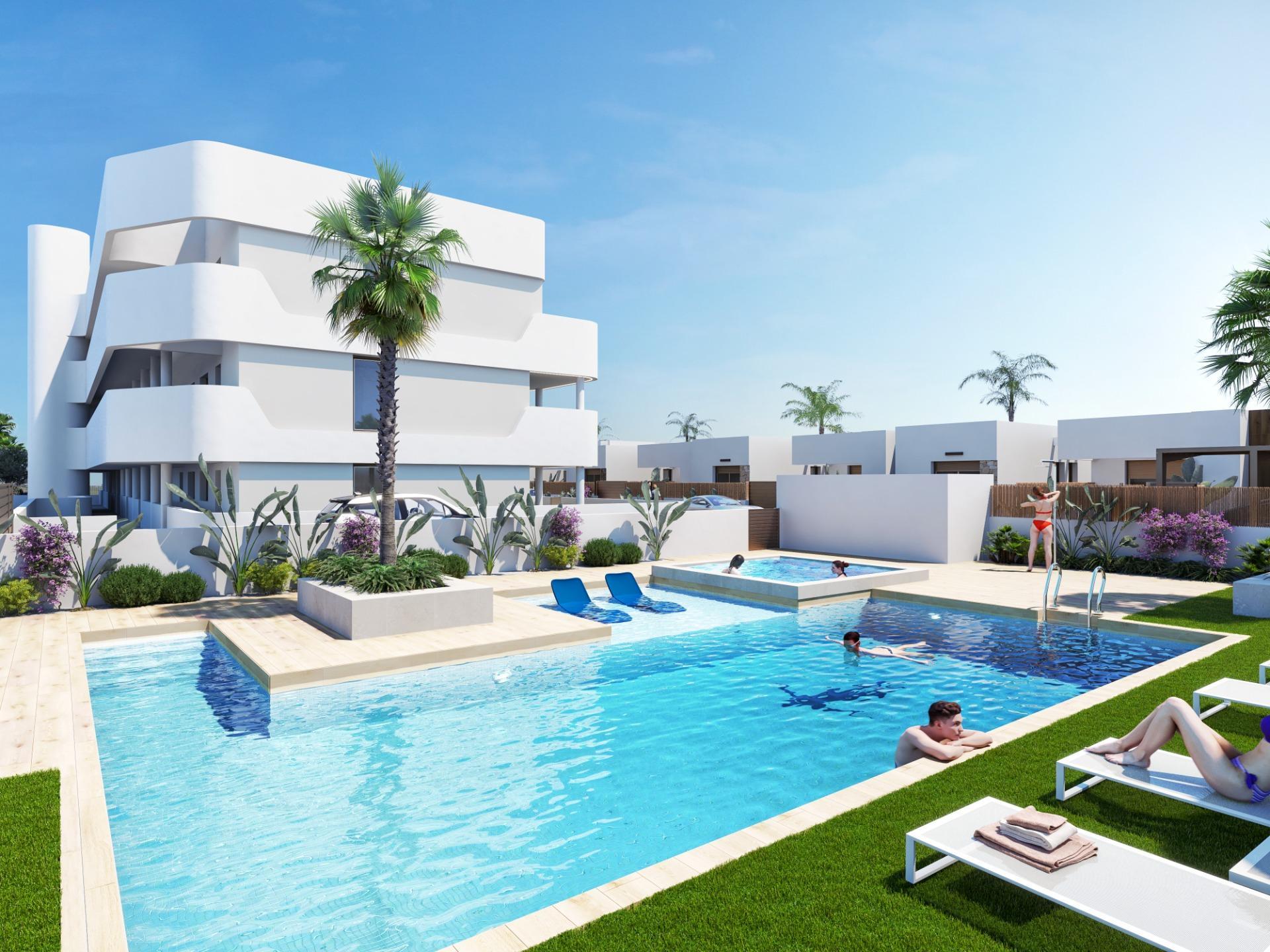 New Build Apartments and Villas Frontline Golf in Los Alcazares Costa Calida — 5