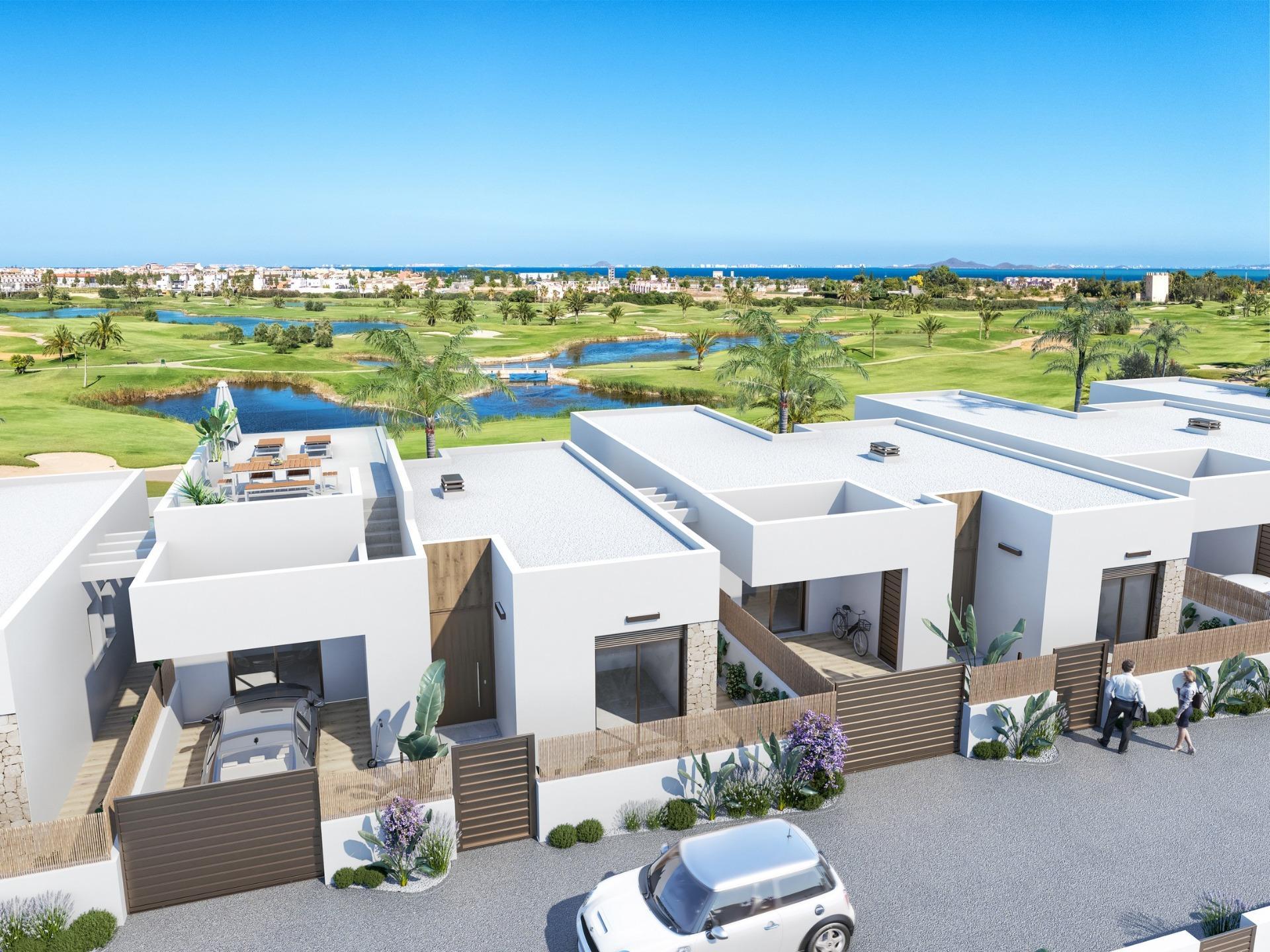 New Build Apartments and Villas Frontline Golf in Los Alcazares Costa Calida — 2