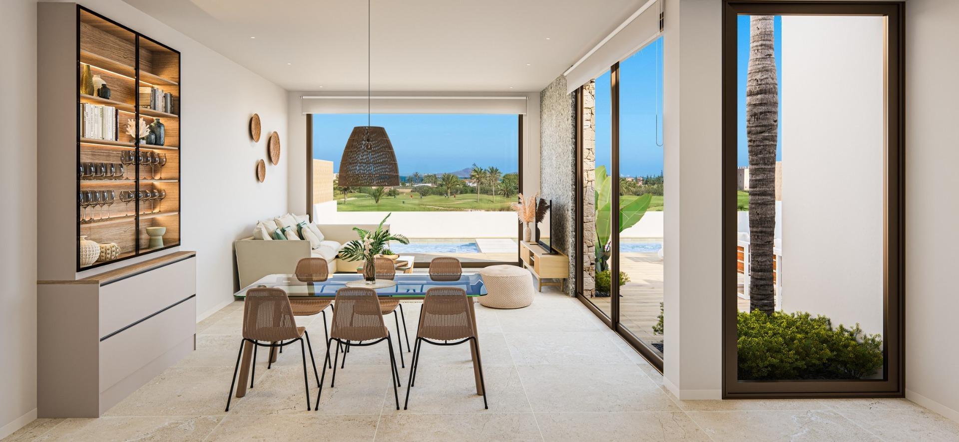 New Build Apartments and Villas Frontline Golf in Los Alcazares Costa Calida — 4