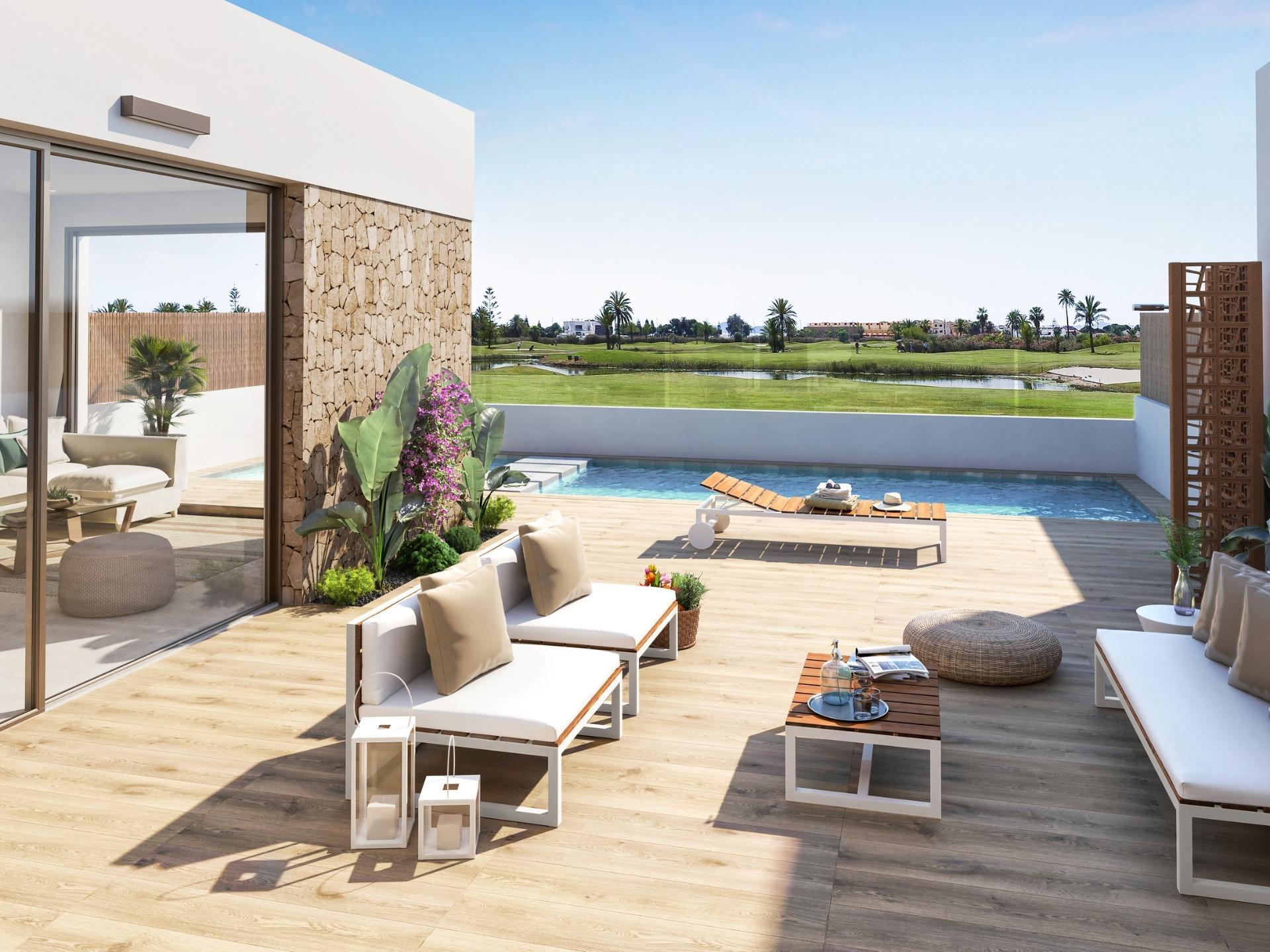 New Build Apartments and Villas Frontline Golf in Los Alcazares Costa Calida — 5