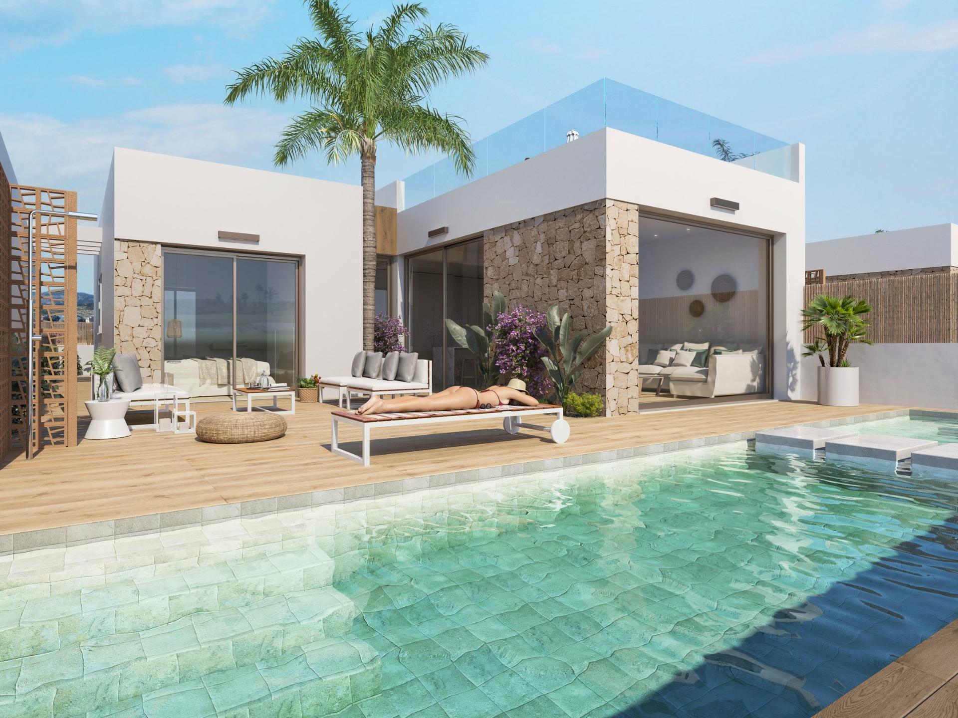 New Build Apartments and Villas Frontline Golf in Los Alcazares Costa Calida — 7