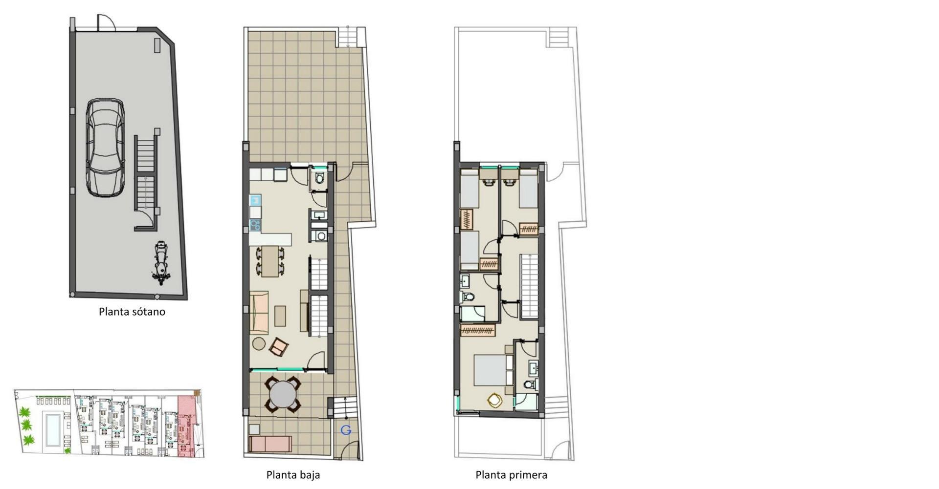 New Build Beachfront Semi Detached Villas in Moncofa with Sea Views — 12