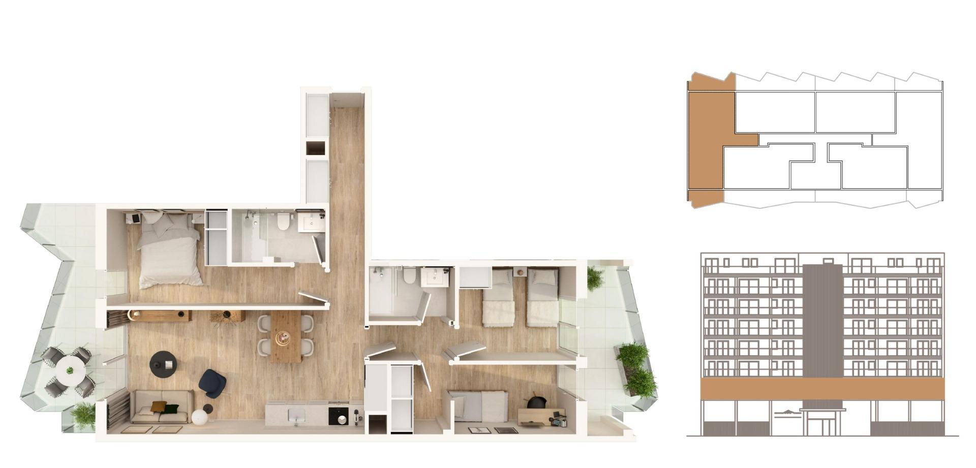 New Build Apartments for Sale in Moncofa 300 Metres from the Beach — 11