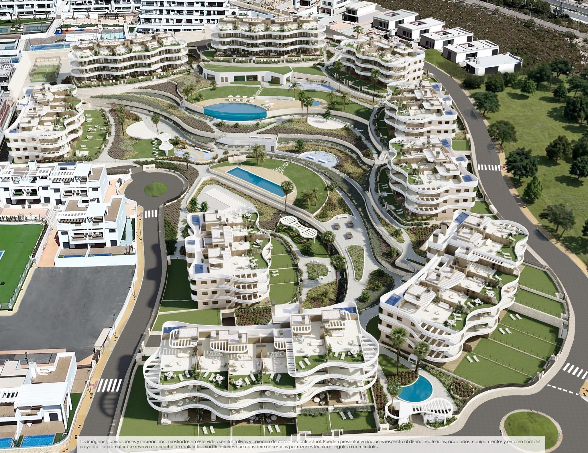 Apartamentos de nueva construcción en venta en Finestrat con vistas al mar y servicios al estilo de un complejo turístico — 10