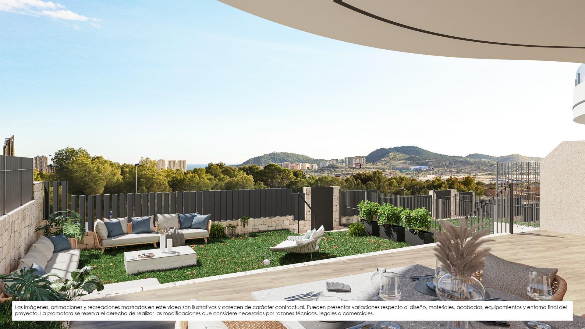 Apartamentos de nueva construcción en venta en Finestrat con vistas al mar y servicios al estilo de un complejo turístico — 3