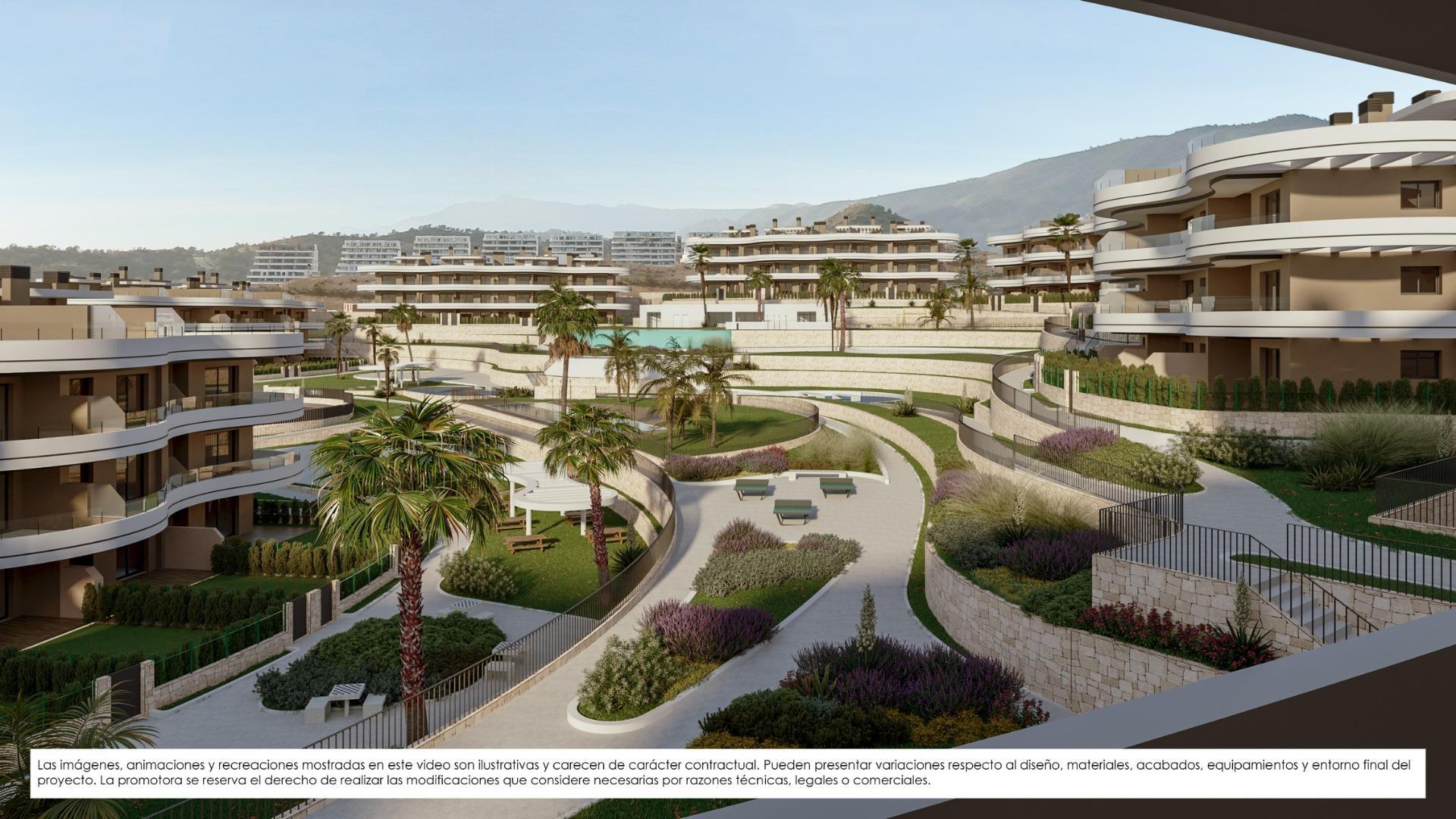 Apartamentos de nueva construcción en venta en Finestrat con vistas al mar y servicios al estilo de un complejo turístico — 9