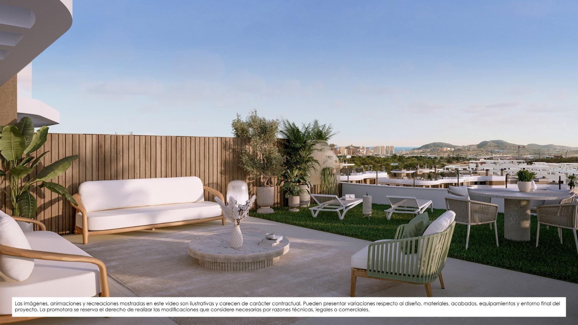 Apartamentos de nueva construcción en venta en Finestrat con vistas al mar y servicios al estilo de un complejo turístico — 2