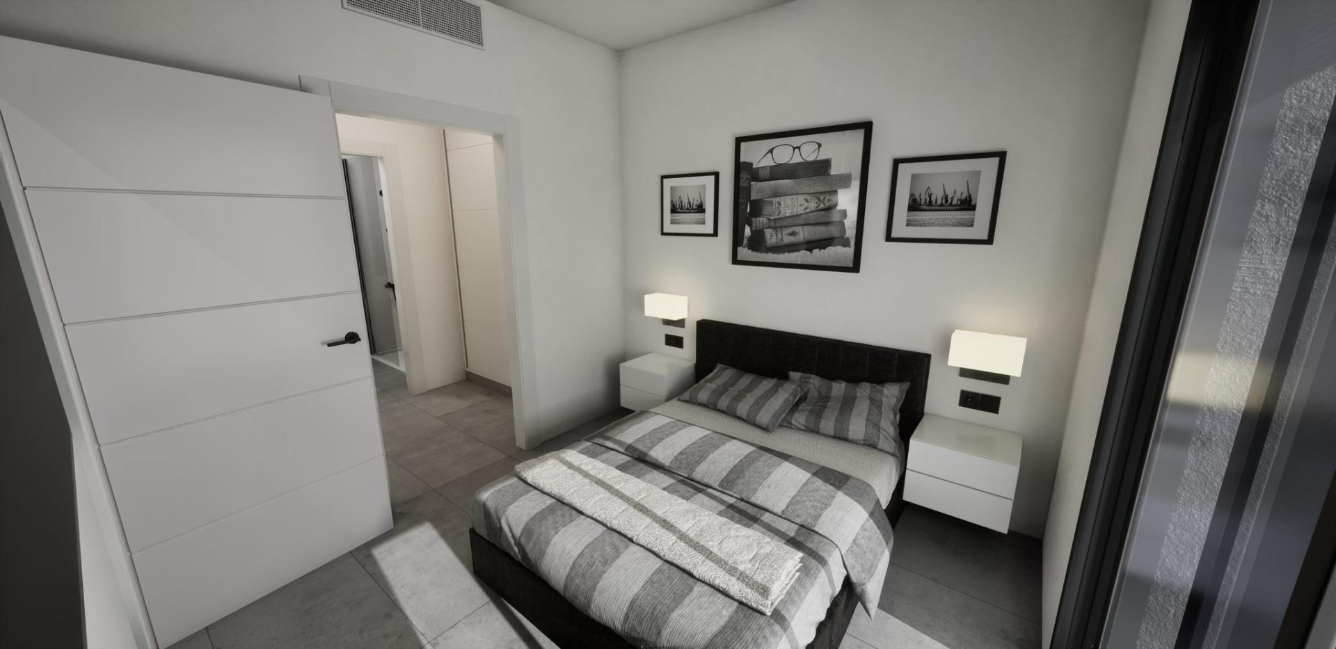 Villas adosadas de nueva construcción en esquina a la venta en Torre Pacheco con piscina privada y solárium — 12