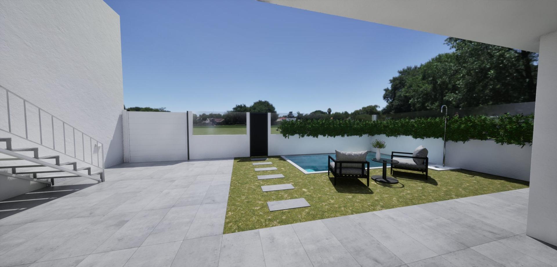 Villas adosadas de nueva construcción en esquina a la venta en Torre Pacheco con piscina privada y solárium — 2