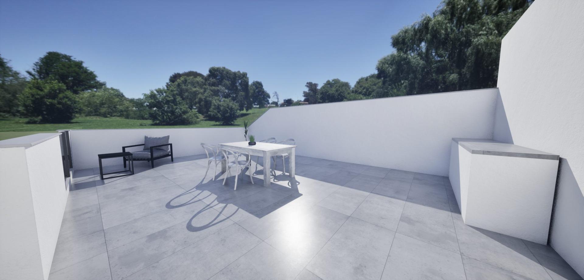 Villas adosadas de nueva construcción en esquina a la venta en Torre Pacheco con piscina privada y solárium — 5