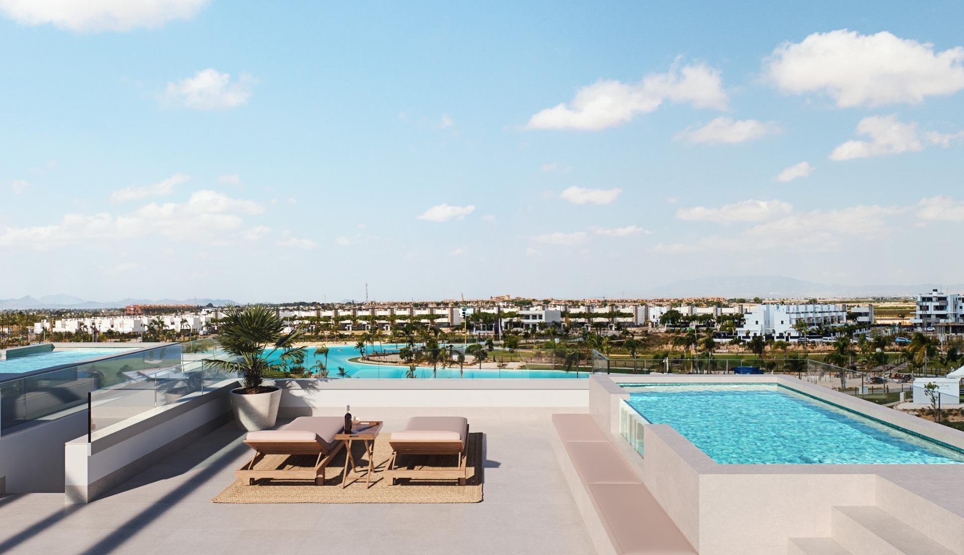 Luxury New Build Apartments for Sale in Santa Rosalia Lake and Life Resort Murcia — 2