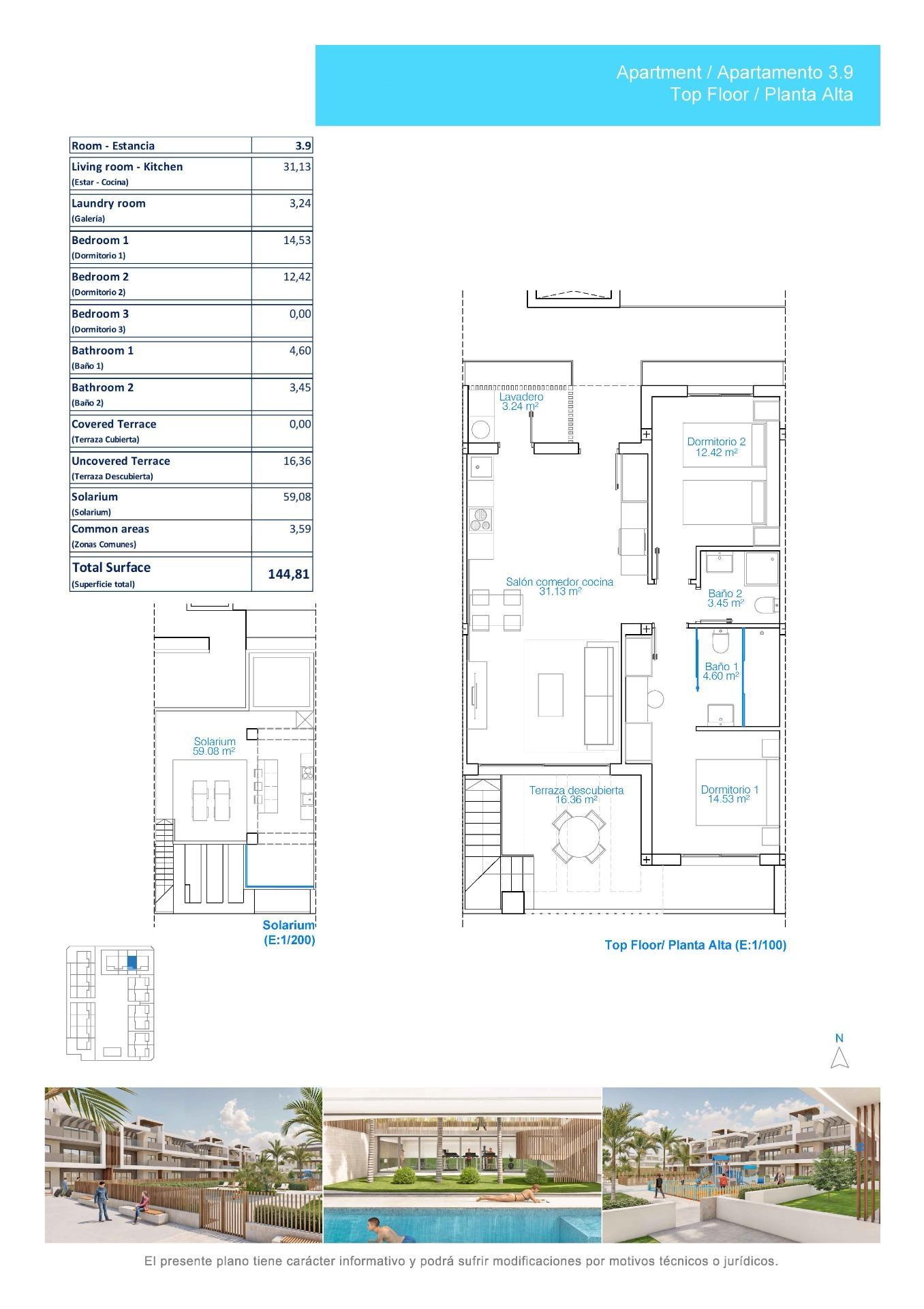 Luxe toeristische appartementen op slechts 150 meter van het strand van Las Higuericas - Torre de la — 14