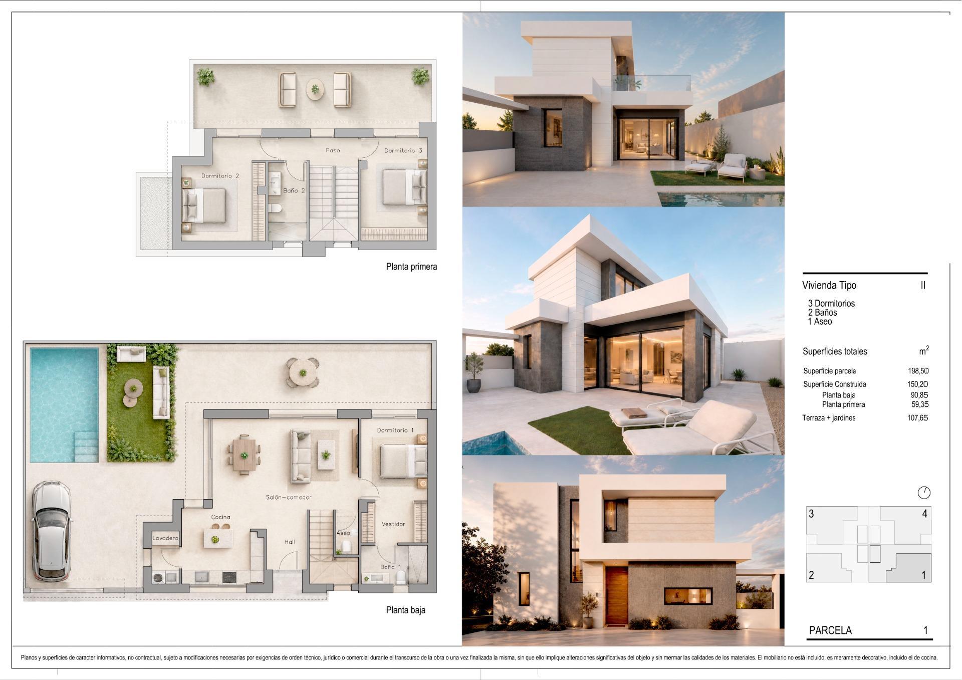 Villas modernas de nueva construcción en Pilar de la Horadada, cerca de la playa — 4