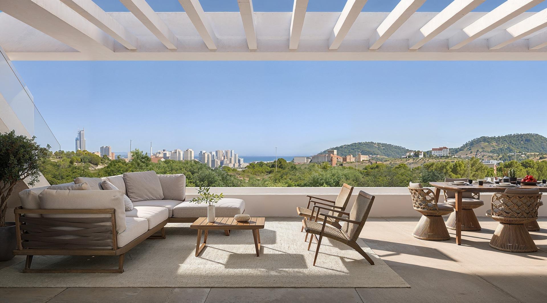 New Build Apartments with Sea Views in Balcon de Finestrat, Costa Blanca