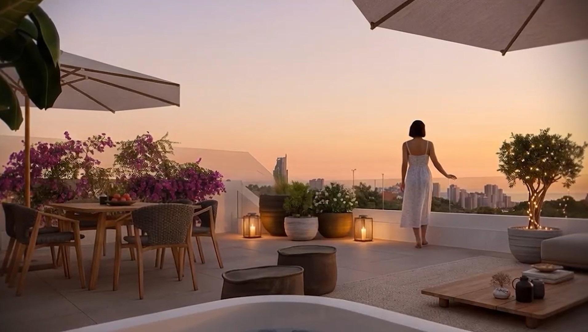 Nieuwbouwwoningen met zeezicht in Balcon de Finestrat, Costa Blanca