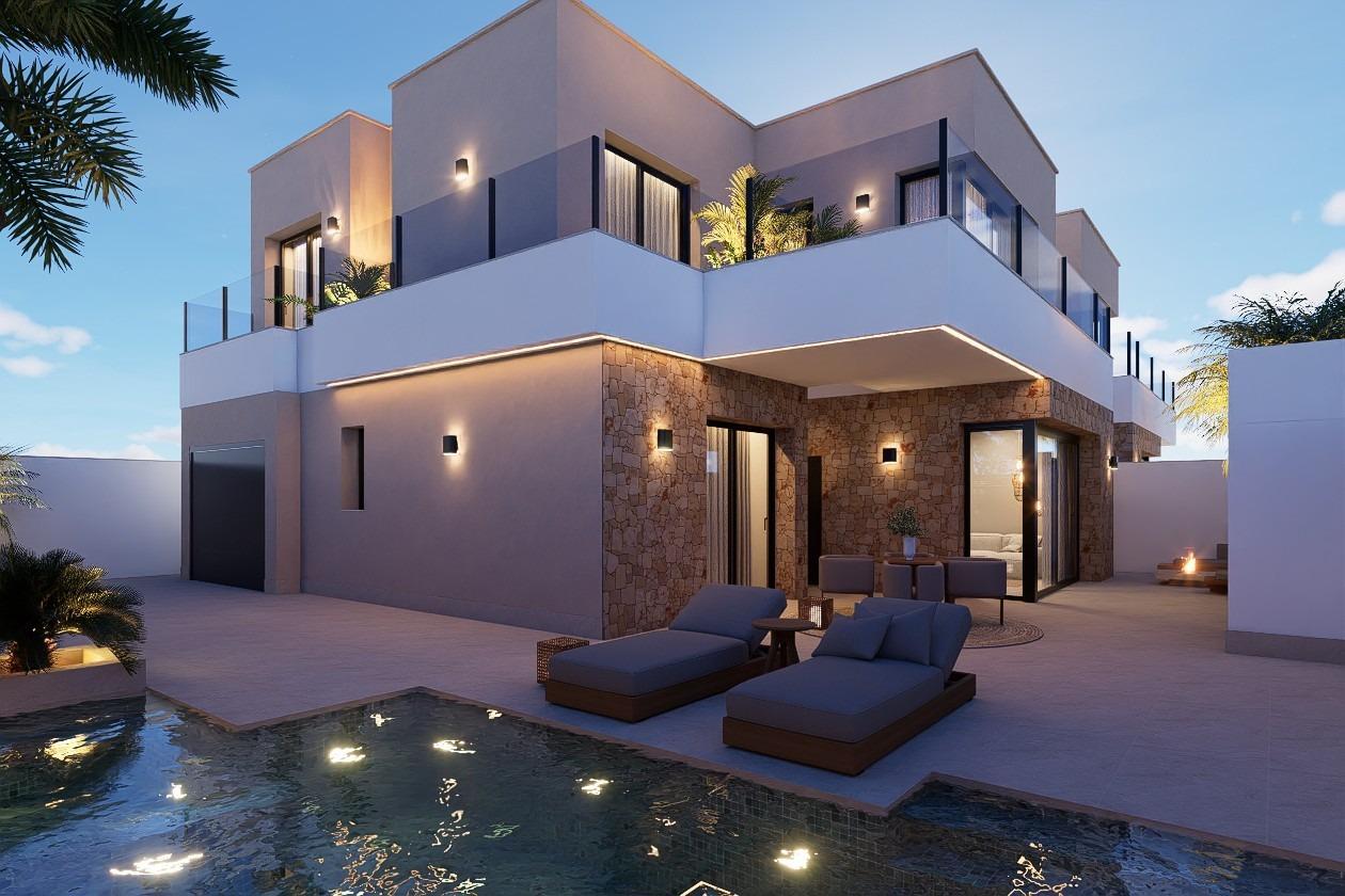 Villas de lujo de nueva construcción en venta en San Pedro del Pinatar, cerca del Mar Menor
