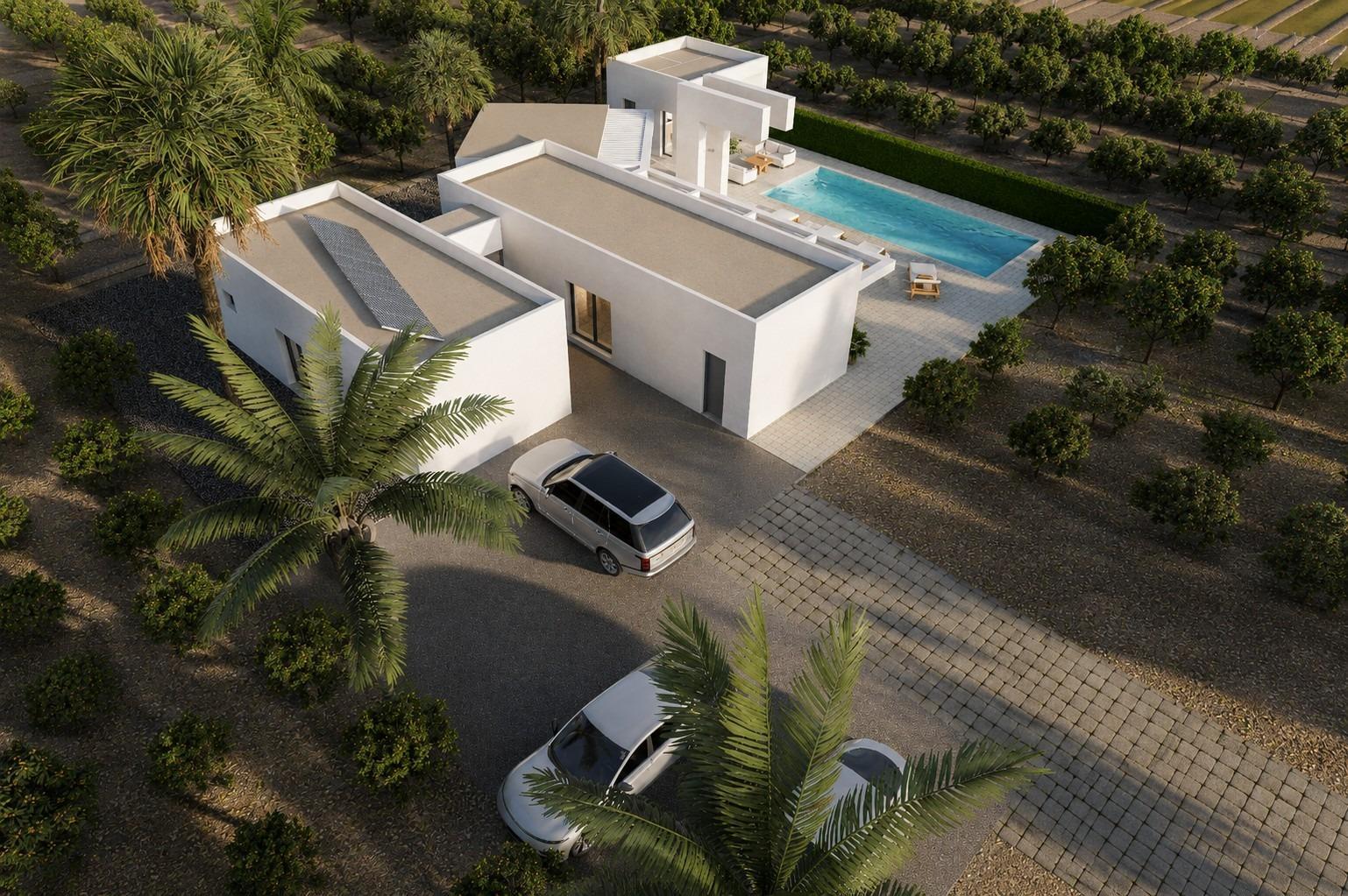 Ekskluzywne, nowo wybudowane wille w Benejuzar, na południowej Costa Blanca — 11