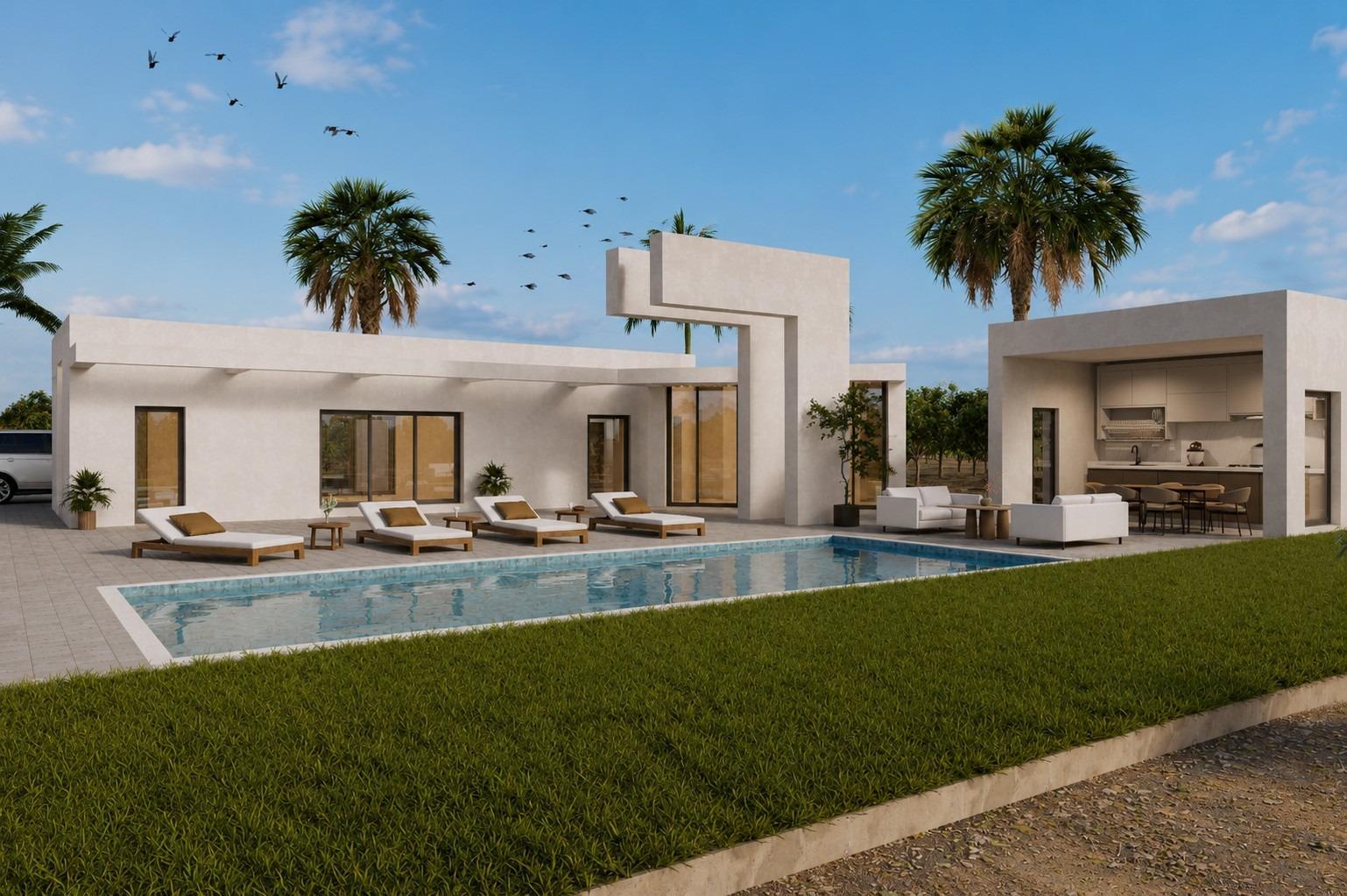 Ekskluzywne, nowo wybudowane wille w Benejuzar, na południowej Costa Blanca — 13