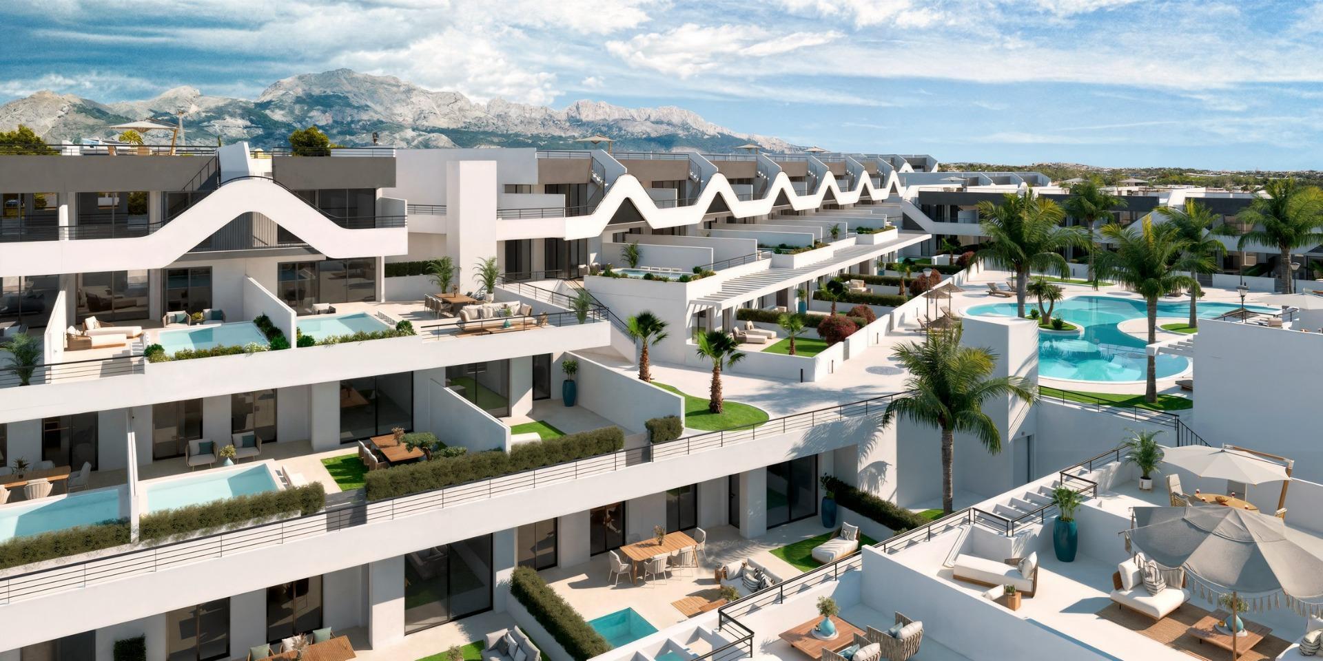 Nowe apartamenty z otwartymi widokami w Alfaz del Pi — 3
