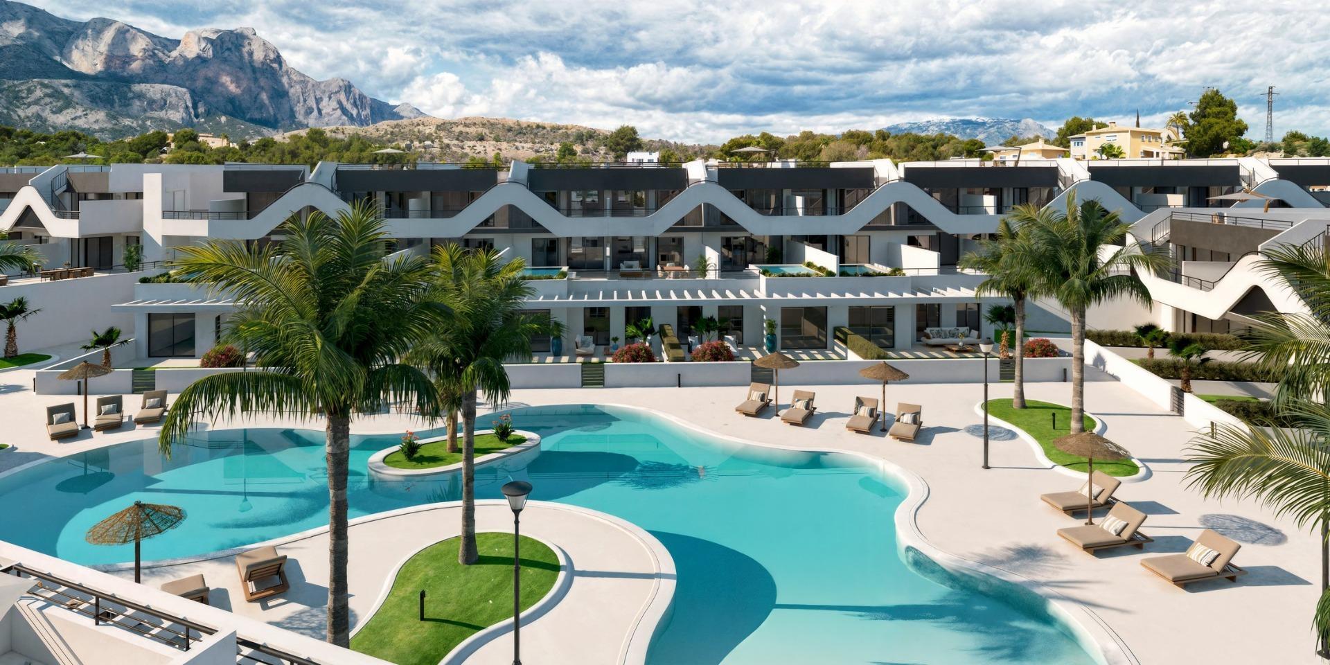 Apartamentos de nueva construcción con vistas abiertas en Alfaz del Pi