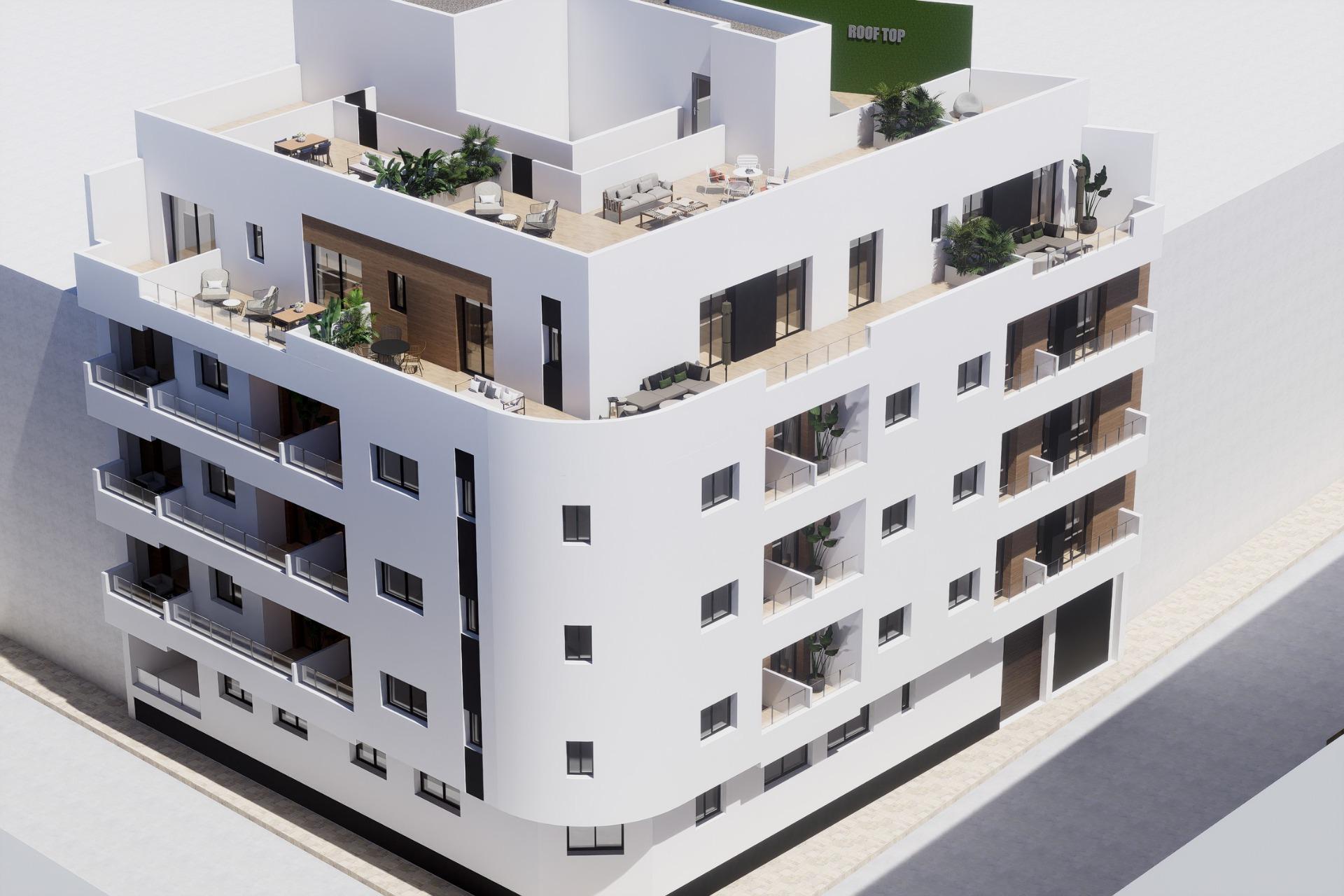 New Build Apartments in the Centre of Torrevieja Near Playa del Cura