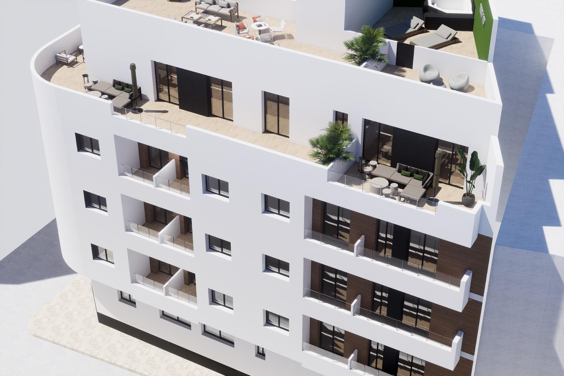 New Build Apartments in the Centre of Torrevieja Near Playa del Cura