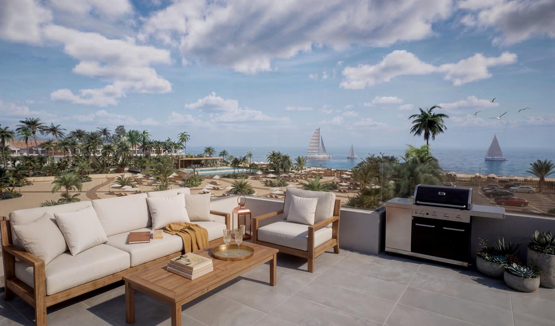 Luxury Tourist Apartments and Villas with Private Beach in First Line of Vera Playa-Almería