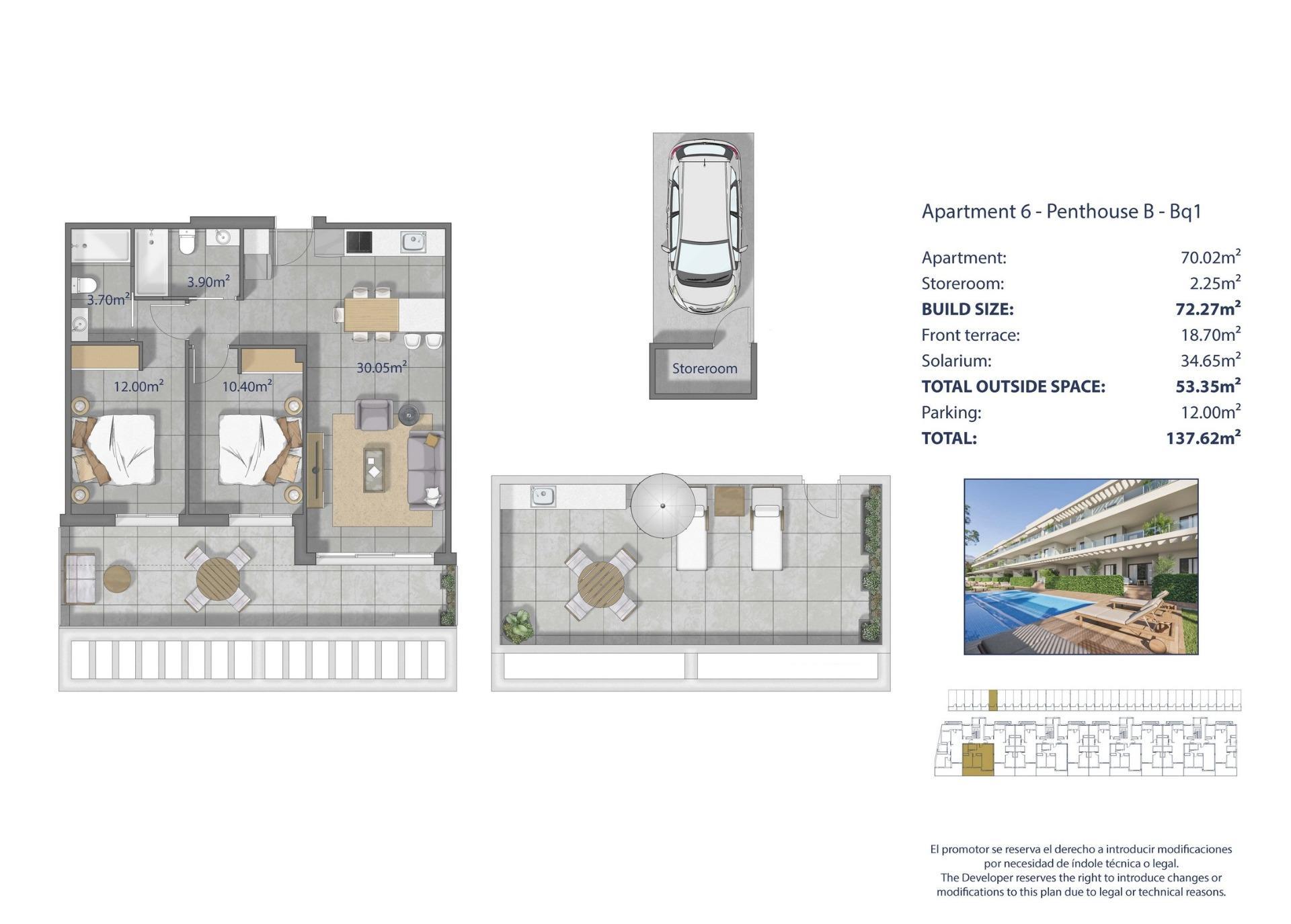 Apartamentos de nueva construcción a 250 m de la playa de Los Narejos, en Los Alcázares — 13