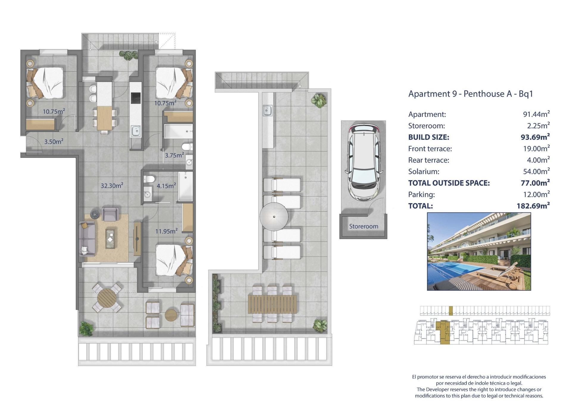 New Build Apartments 250 m from Los Narejos Beach in Los Alcazares — 13