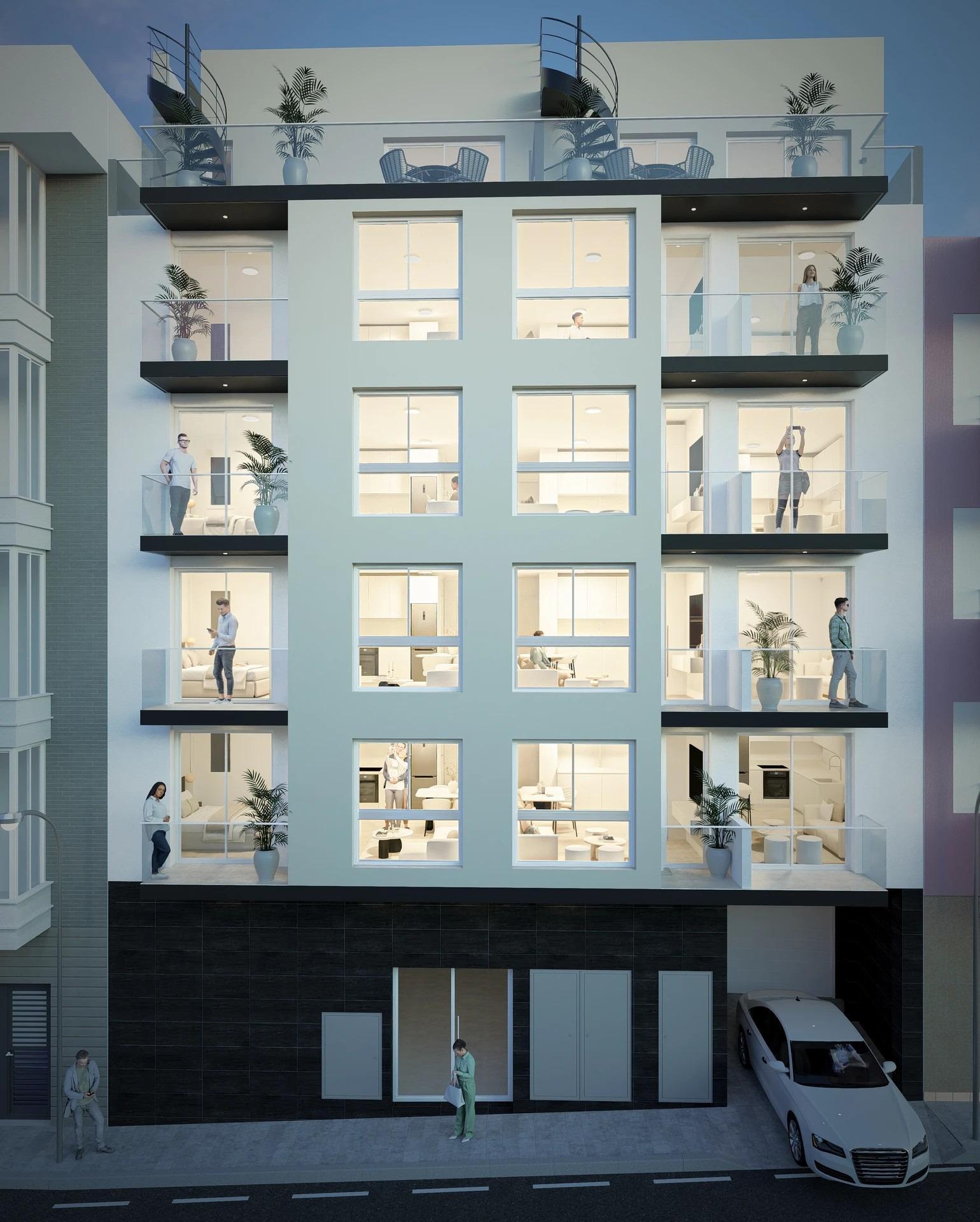 Nowo wybudowane kawalerki i apartamenty w centrum Torrevieja, w pobliżu plaży — 8
