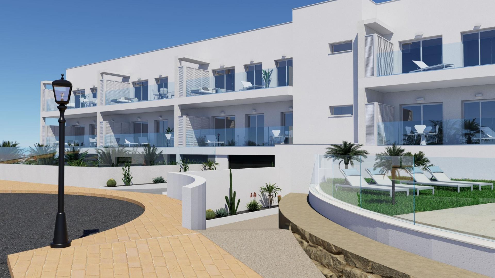 Appartementen en herenhuizen met uitzicht op zee in Mojácar Playa, op 600 meter van het strand — 6