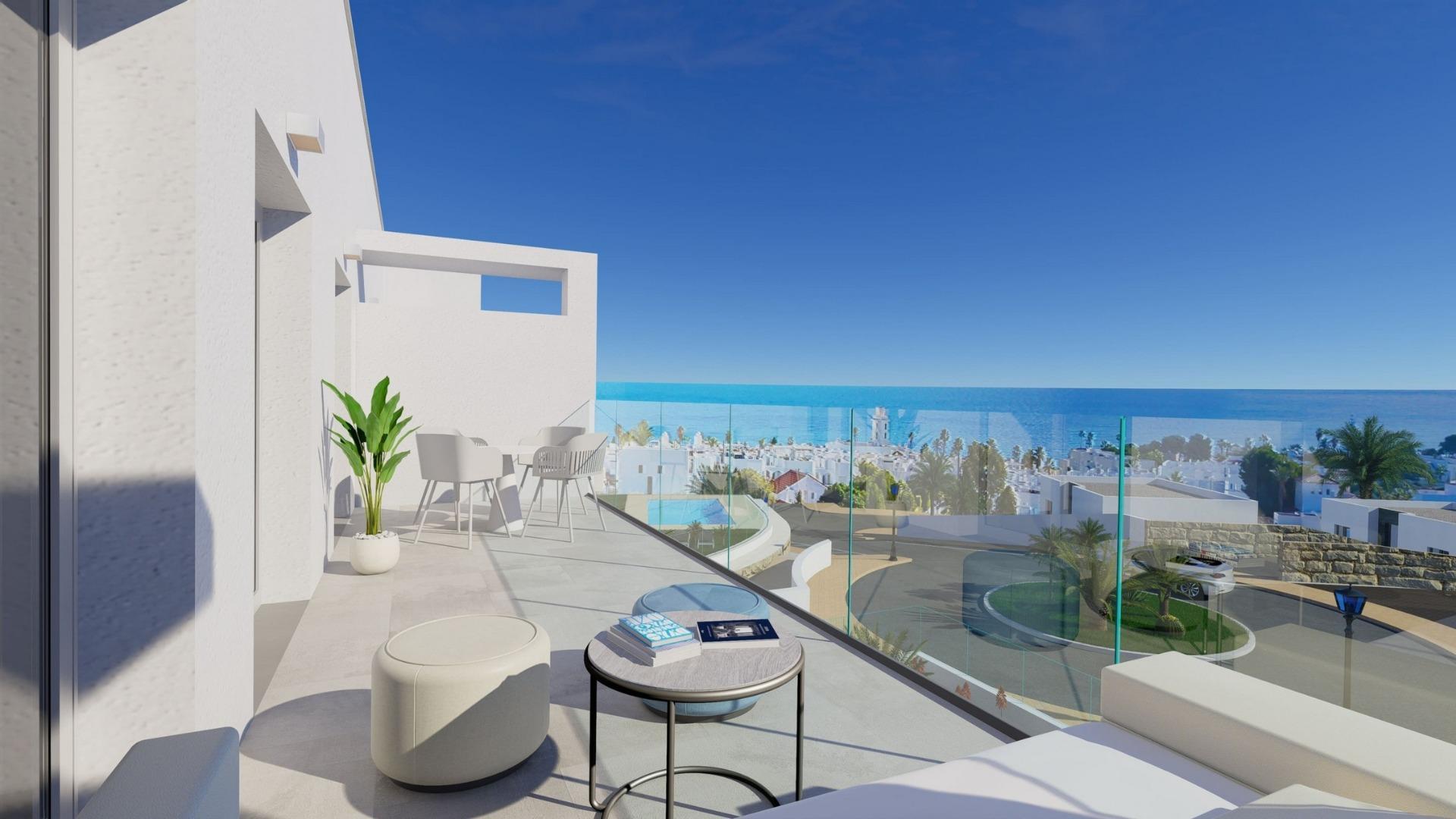 Appartementen en herenhuizen met uitzicht op zee in Mojácar Playa, op 600 meter van het strand — 8