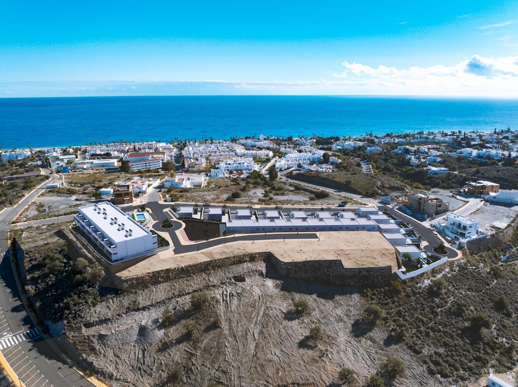 Appartementen en herenhuizen met uitzicht op zee in Mojácar Playa, op 600 meter van het strand — 2