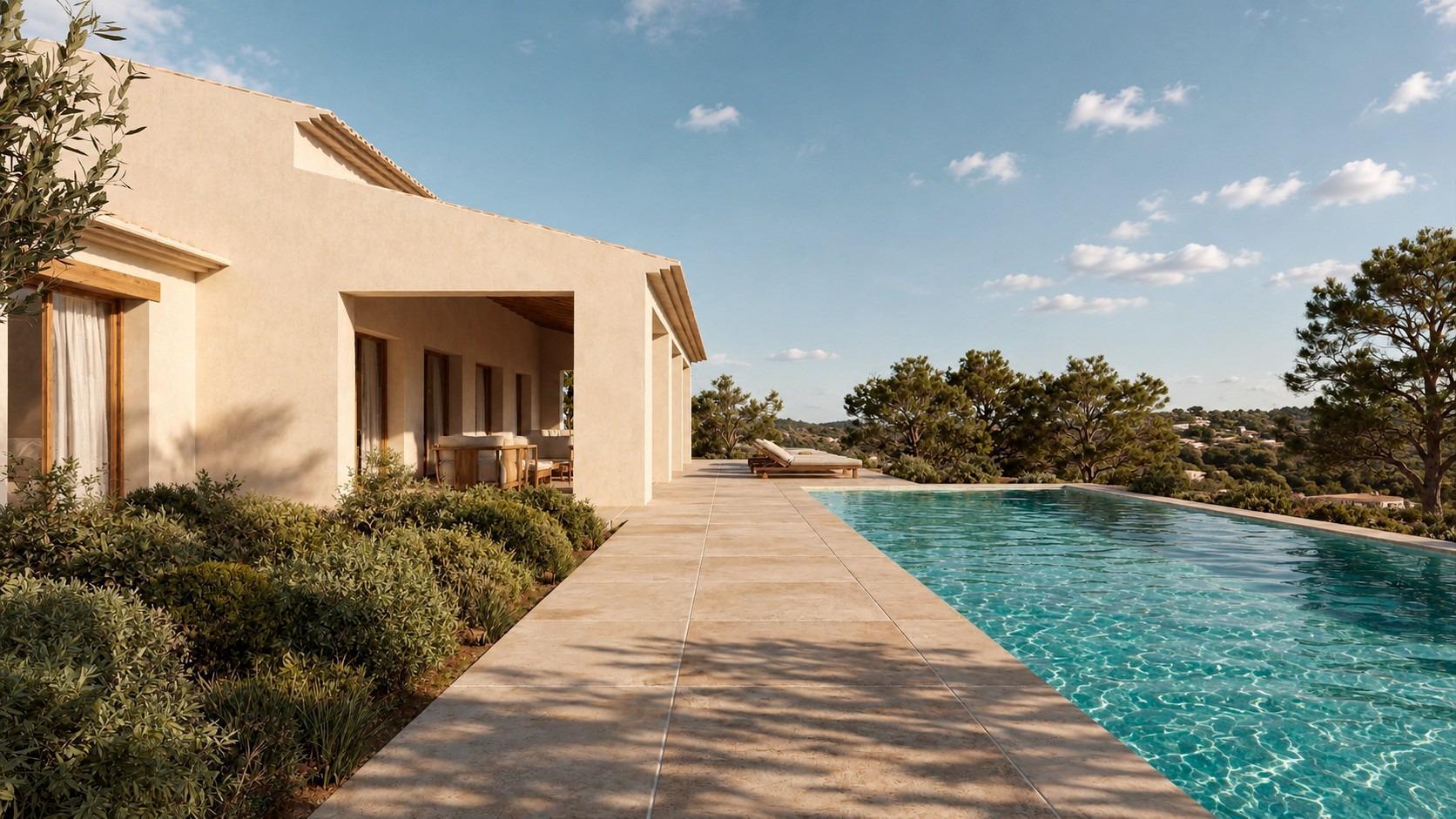 Villa mediterránea de nueva construcción en una amplia parcela en Benissa — 3
