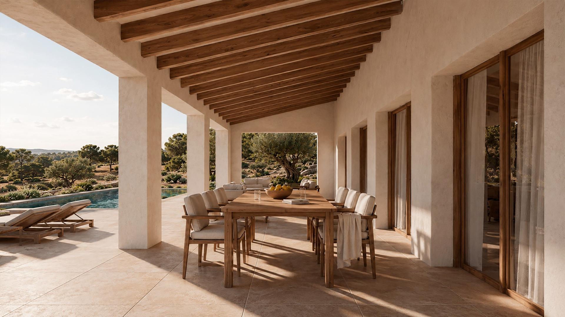 Villa mediterránea de nueva construcción en una amplia parcela en Benissa — 4