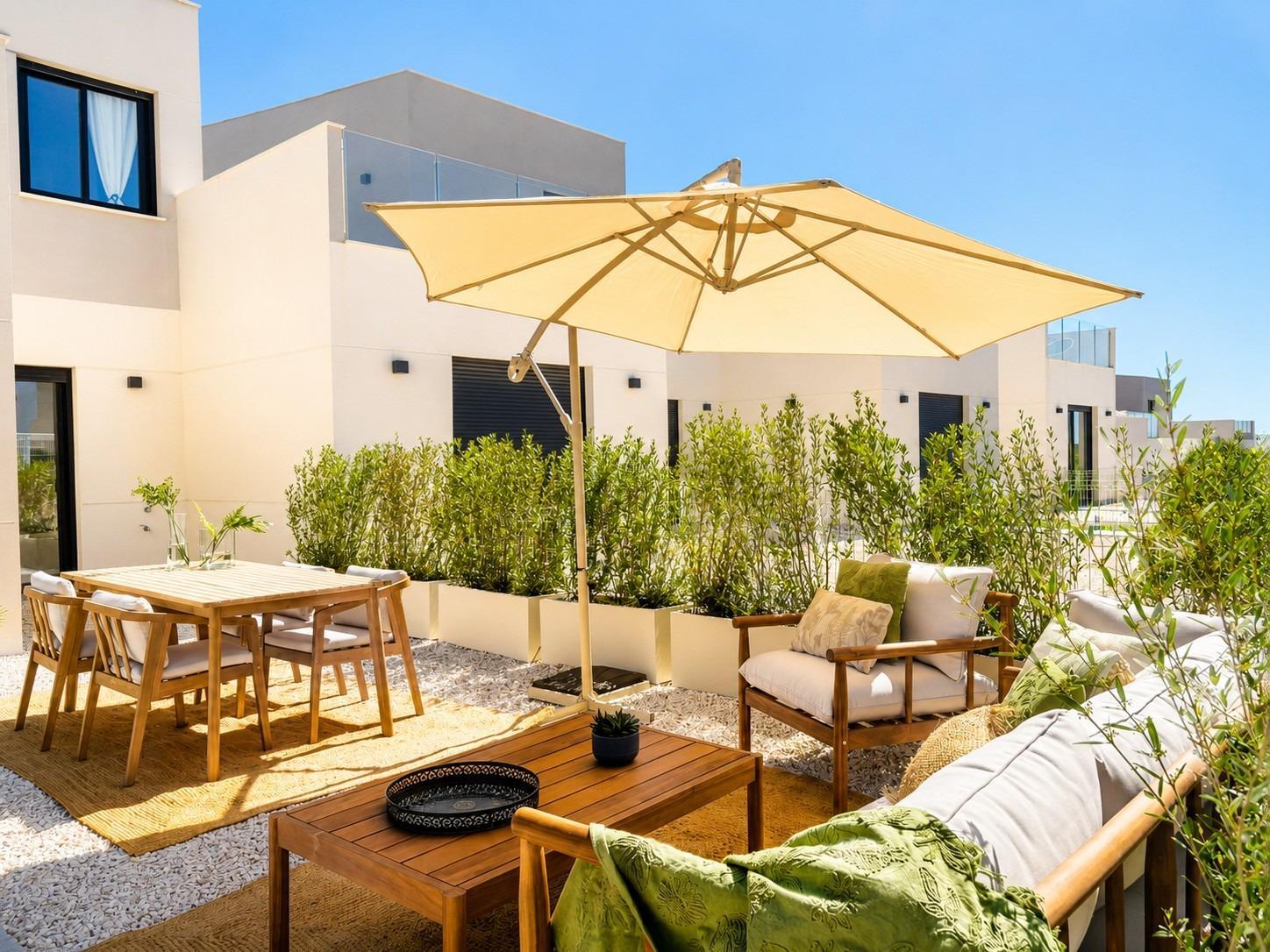 Nieuwbouwwoningen: instapklare rijhuizen en halfvrijstaande villa’s in het Altaona Golf Resort, Murcia — 6