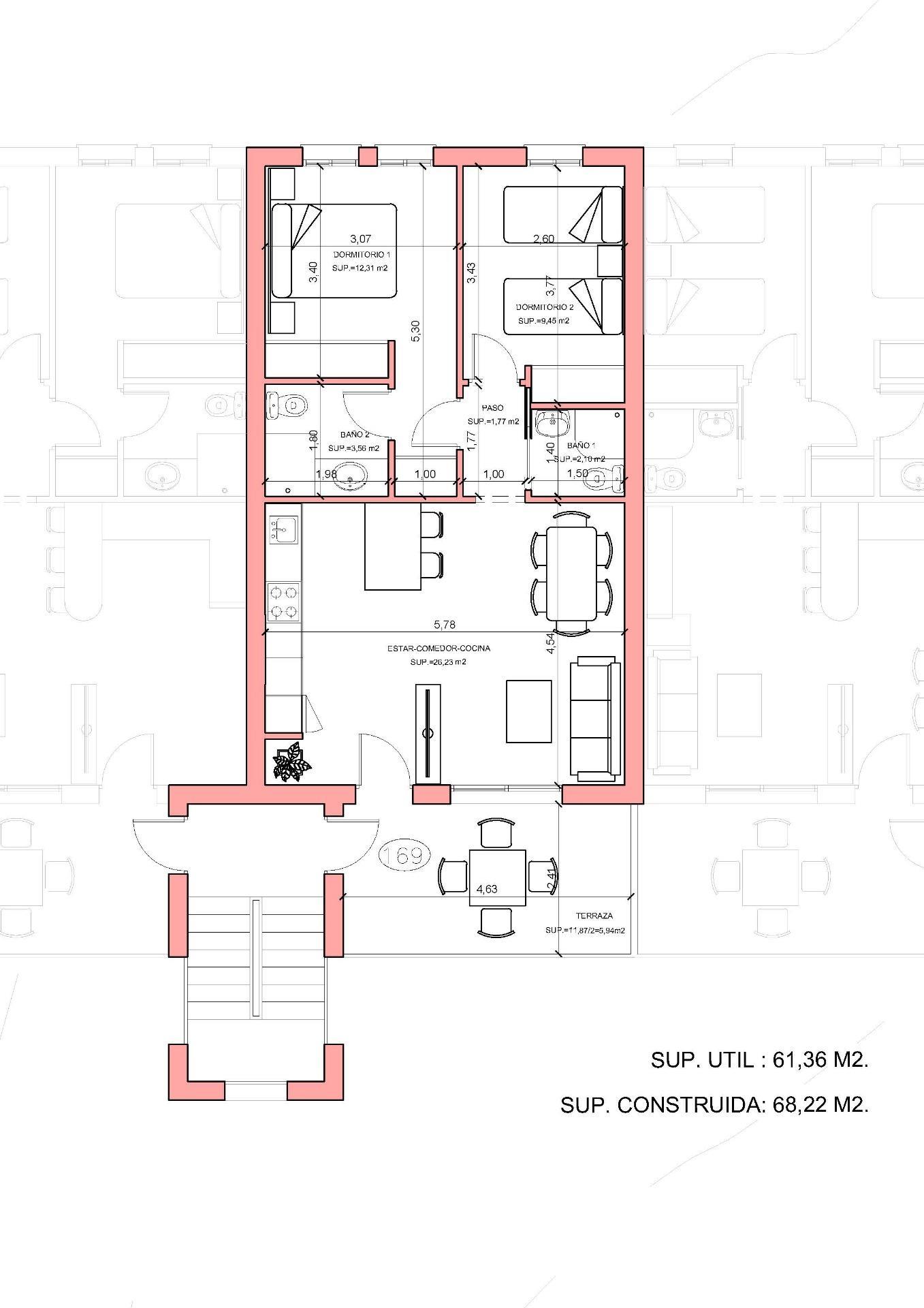 New-build residential development comprising flats, bungalows and villas in Fuente Álamo, Murcia — 11